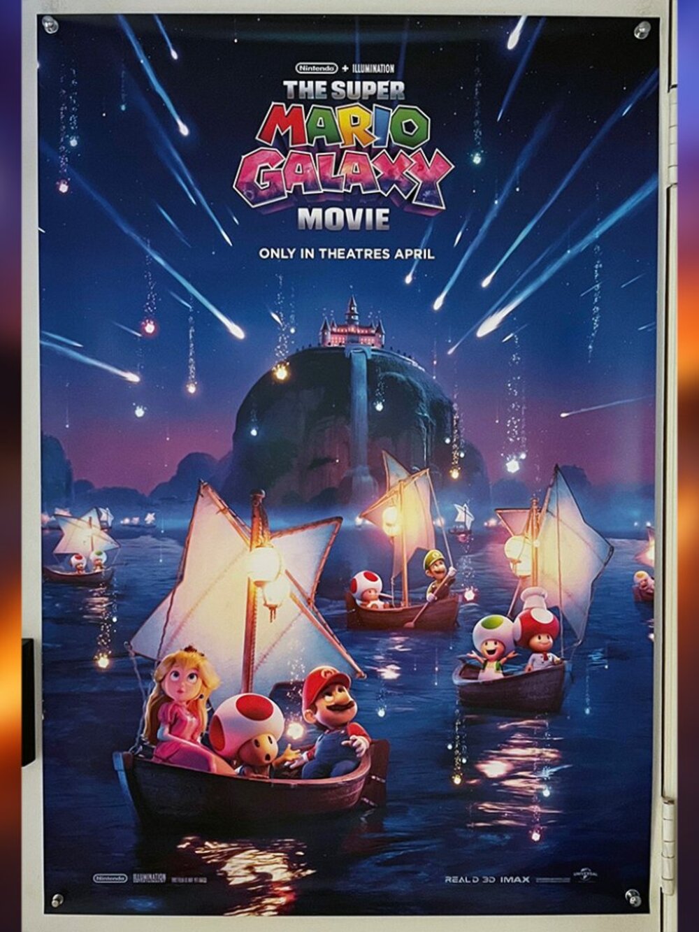 THE SUPER MARIO GALAXY MOVIE (2026) - ORIGINAL DOUBLE SIDED ADVANCE MOVIE POSTER